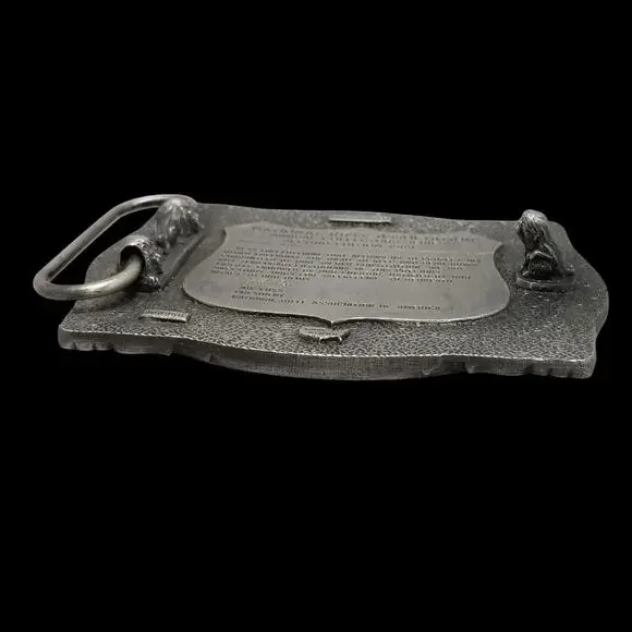 NRA Belt Buckle National Rifle Association Presidents Second Edition 1989 Pewter